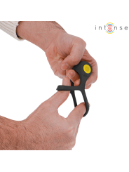 INTENSE - ALEX ANILLO DOBLE VIBRADOR PENE 10 VIBRACIONES NEGRO