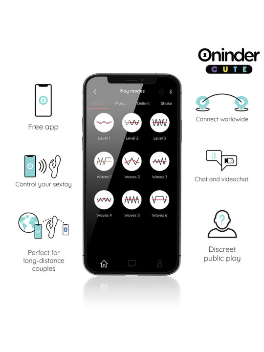 ONINDER CUTE - LOVE BUNNY VIBRADOR PUNTO G Y CLÍTORIS - APP MUNDIAL GRATUITA