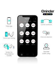 ONINDER CUTE - LOVE PLEASURE HUEVO VIBRO-GEMAS ROTADORAS SILICONA - APP MUNDIAL GRATUITA