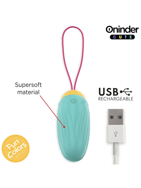 ONINDER CUTE - LOVE PLEASURE HUEVO VIBRO-GEMAS ROTADORAS SILICONA - APP MUNDIAL GRATUITA