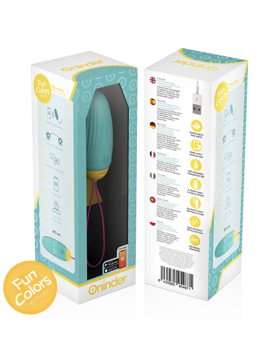 ONINDER CUTE - LOVE PLEASURE HUEVO VIBRO-GEMAS ROTADORAS SILICONA - APP MUNDIAL GRATUITA