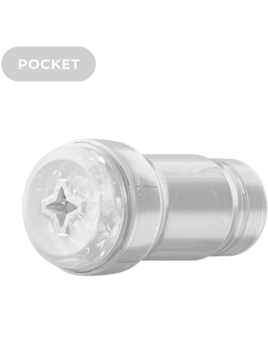 KIIROO - FEEL POCKET STROKER CRYSTAL BY KIIROO TRANSPARENTE