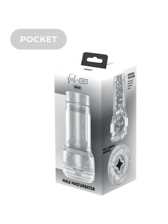 KIIROO - FEEL POCKET STROKER CRYSTAL BY KIIROO TRANSPARENTE