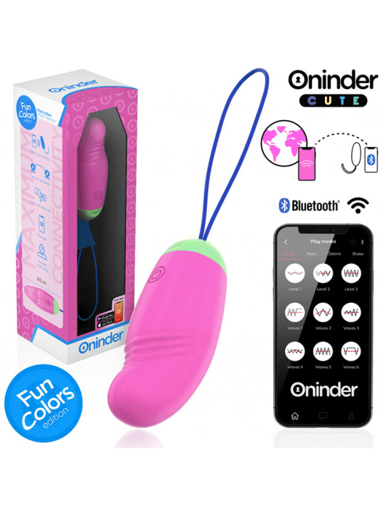ONINDER CUTE - LOVE PLEASURE HUEVO VIBRO-ROTADOR 360 SILICONA - APP MUNDIAL GRATUITA