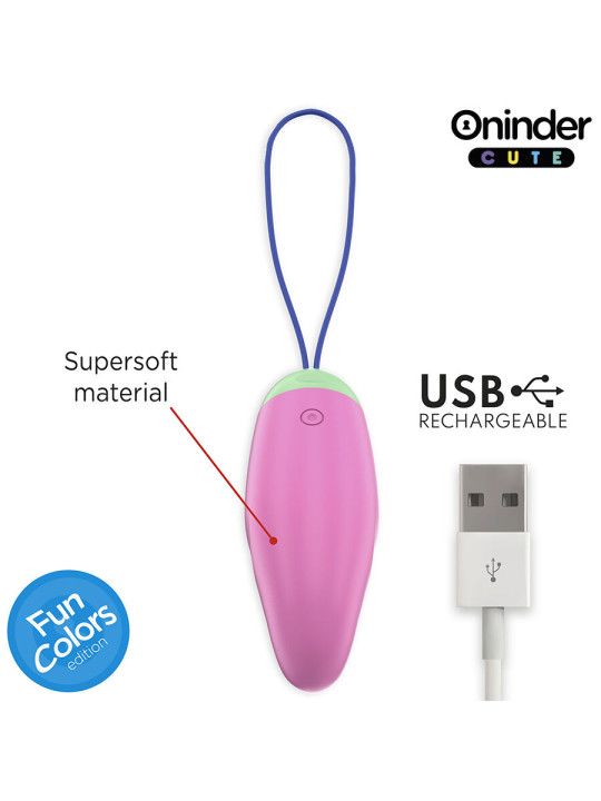 ONINDER CUTE - LOVE PLEASURE HUEVO VIBRO-ROTADOR 360 SILICONA - APP MUNDIAL GRATUITA