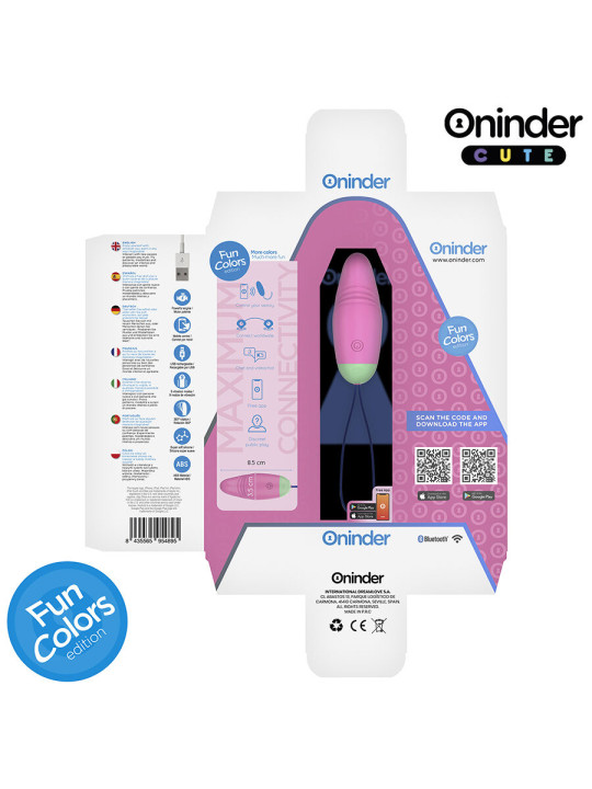 ONINDER CUTE - LOVE PLEASURE HUEVO VIBRO-ROTADOR 360 SILICONA - APP MUNDIAL GRATUITA