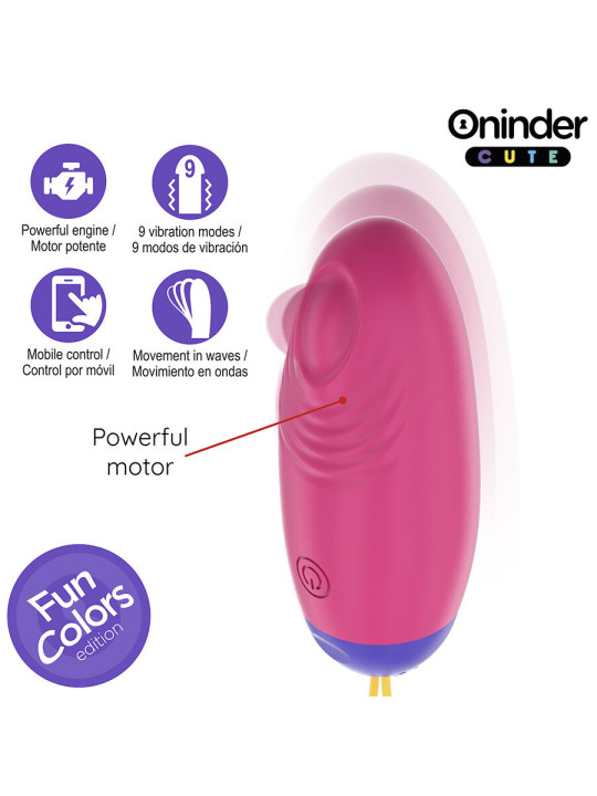 ONINDER CUTE - LOVE PLEASURE HUEVO VIBRO-WAVE TAPPING SILICONA - APP MUNDIAL GRATUITA