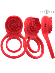 INTENSE - GAIL ROSA ESTIMULADORA 10 VIBRACIONES ROJO CONTROL REMOTO