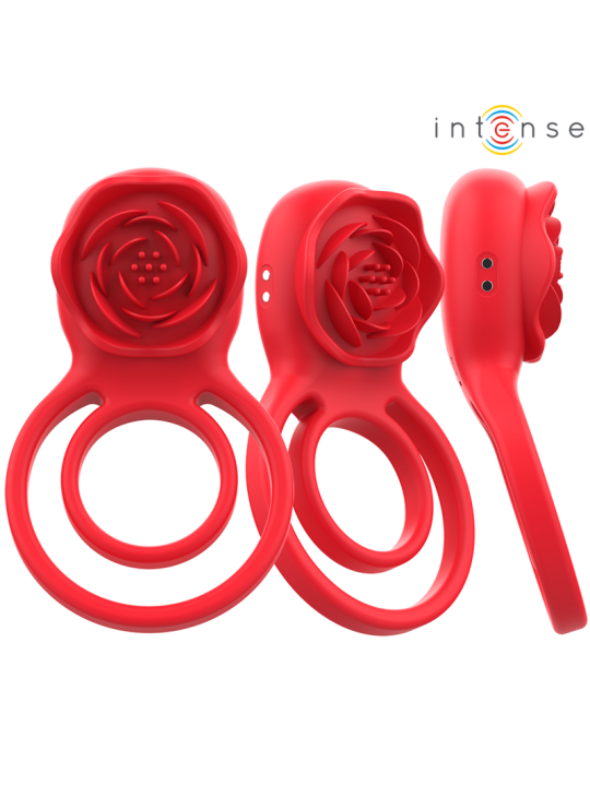 INTENSE - GAIL ROSA ESTIMULADORA 10 VIBRACIONES ROJO CONTROL REMOTO