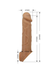 PRETTY LOVE - FUNDA DE PENE DE PIEL REALÍSTICA NATURAL
