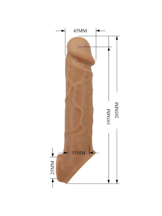 PRETTY LOVE - FUNDA DE PENE DE PIEL REALÍSTICA NATURAL