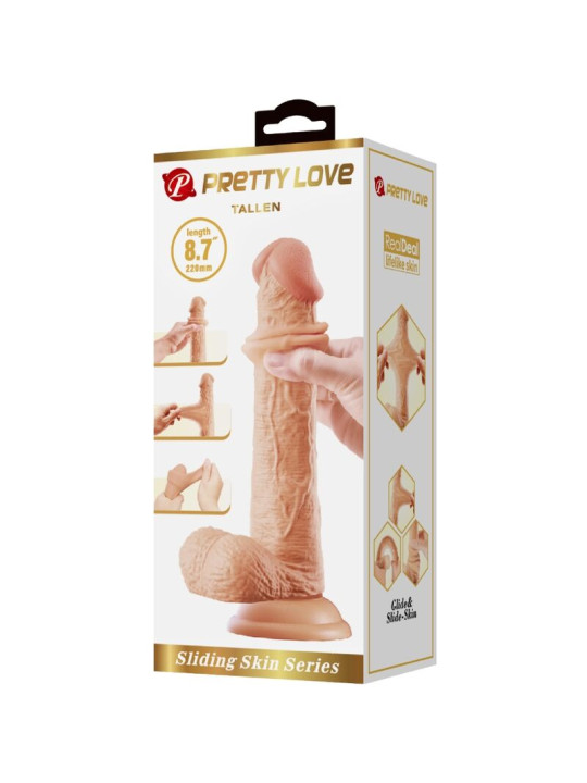 PRETTY LOVE - TALLEN DILDO REALÍSTICO 22 CM NATURAL