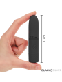BLACK & SILVER - GERI BALA VIBRADORA RECARGABLE POR USB 8 VIBRACIONES NEGRO 10 X 2.2 CM