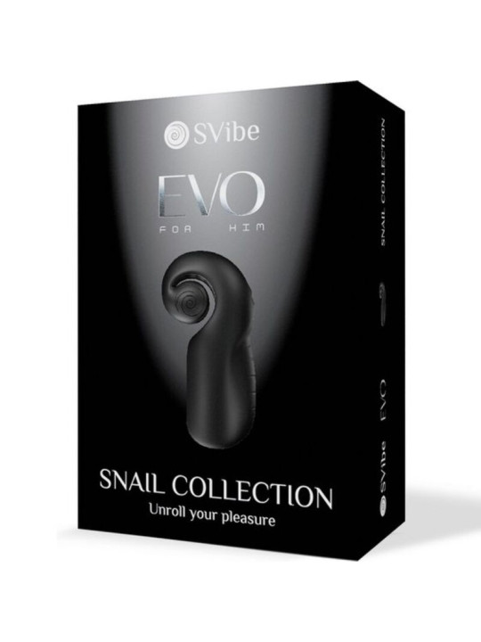 SNAIL VIBE - EVO FOR HIM MASTURBADOR MASCULINO SLIDE NROLL NEGRO