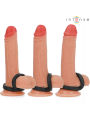 INTENSE - BOBBY ANILLO DOBLE PARA PENE SILICONA NEGRO