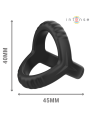 INTENSE - CARSON ANILLO DOBLE PARA PENE SILICONA NEGRO MODELO 4