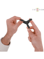 INTENSE - CARSON ANILLO DOBLE PARA PENE SILICONA NEGRO MODELO 4