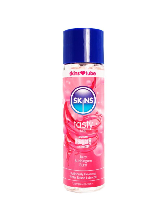 SKINS - TASTY LUBRICANTE BASE DE AGUA CHICLE 130 ML