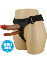 PRETTY LOVE - KEAVEN HARNESS BRIEFS UNIVERSAL & COMFORTABLE DOBLE DILDO