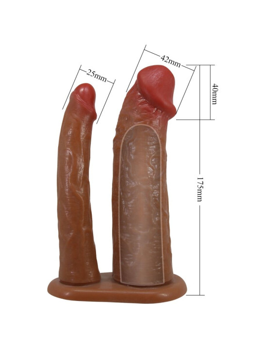 PRETTY LOVE - KEAVEN HARNESS BRIEFS UNIVERSAL & COMFORTABLE DOBLE DILDO