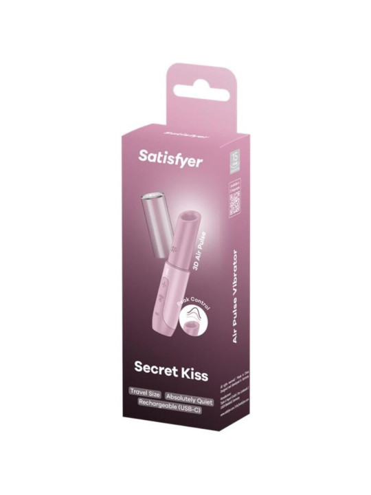SATISFYER - SECRET KISS ESTIMULADOR CLÍTORIS POR ONDAS ROSA
