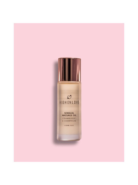 Aceite de Masaje Erótico Highonlove Fresa Vino Espumoso de Fresa 30 m