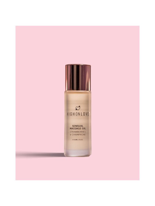 Aceite de Masaje Erótico Highonlove Fresa Vino Espumoso de Fresa 30 m