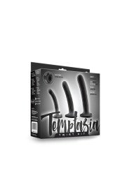 Dildo Blush Temptasia Negro 3 Piezas