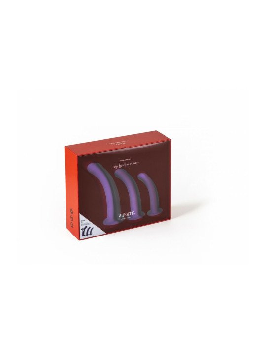 Dildo Virgite Morado S/M/L Set