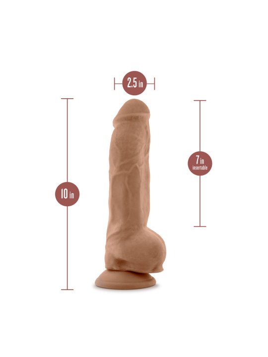 Dildo Blush Au Naturel Marrón Ø 5,1 cm