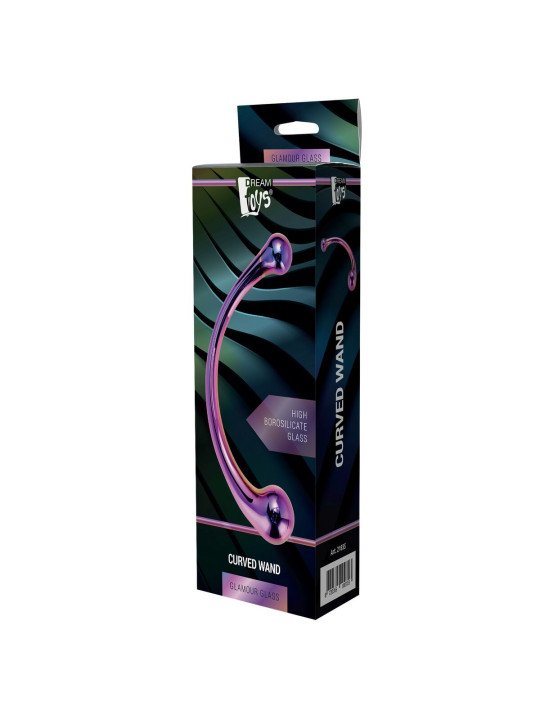 Consolador Clásico Dream Toys Glamour Glass Multicolor Ø 3,5 cm