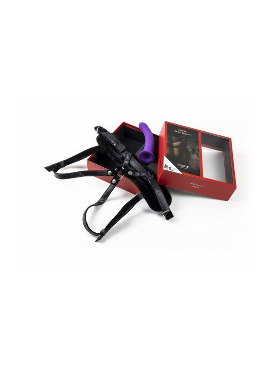 Consolador con arnés Virgite Morado L