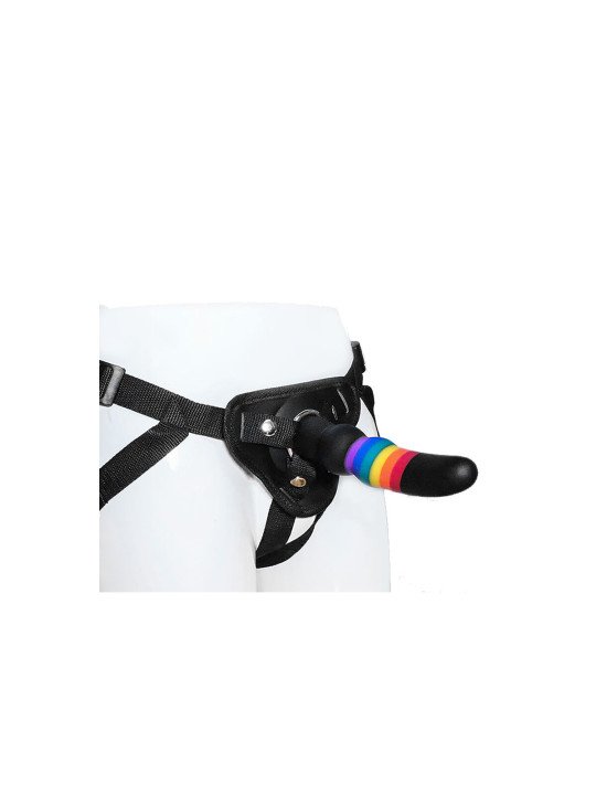 Consolador con arnés Dream Toys Colourful Love