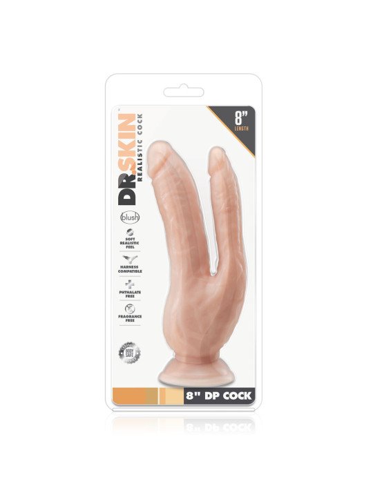 Consolador de Doble Penetración Blush Dr Skin Natural