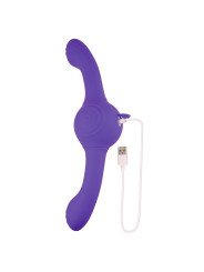 Consolador de Doble Penetración Evolved Our Gyro Vibe Morado