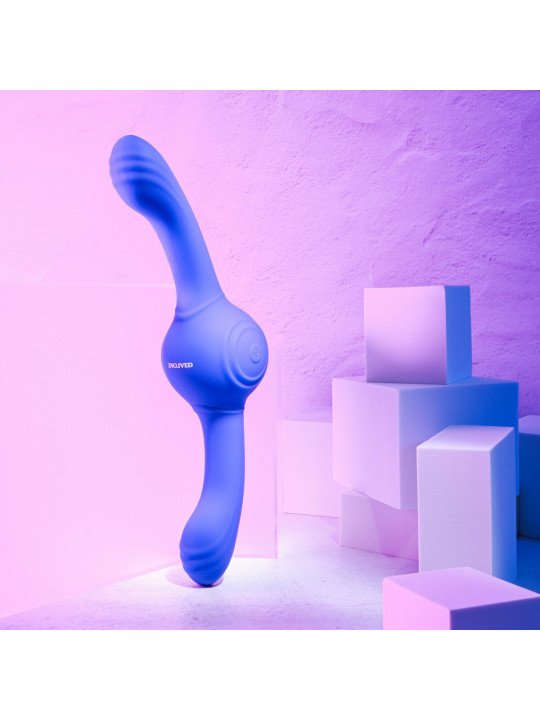 Consolador de Doble Penetración Evolved Our Gyro Vibe Morado