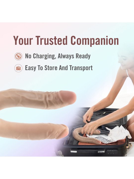 Consolador de Doble Penetración Blush Dr Skin Carne