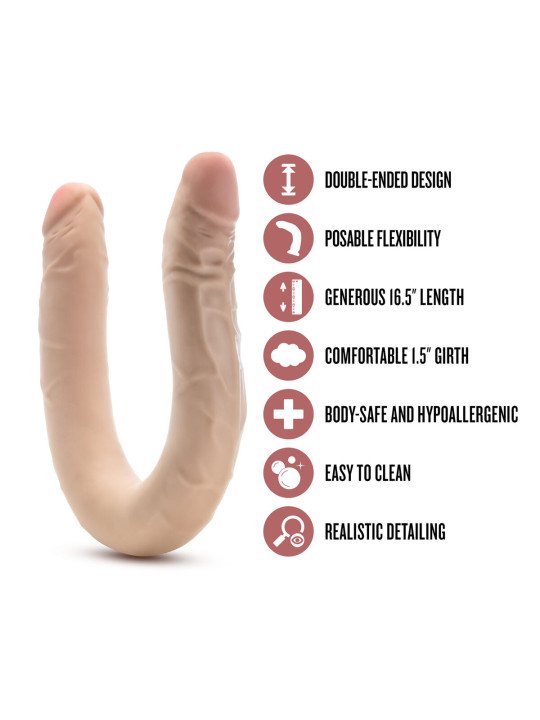 Consolador de Doble Penetración Blush Dr Skin Carne