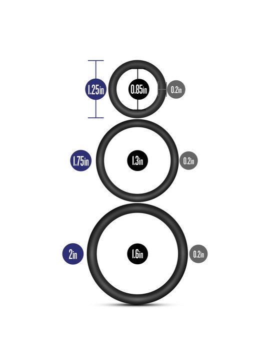 Anillo para el Pene Blush Performance Negro