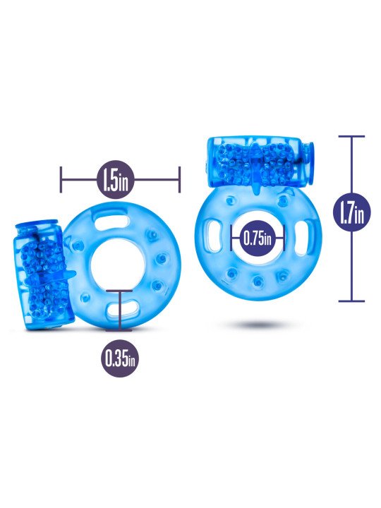 Anillo para el Pene Blush Stay Hard Azul