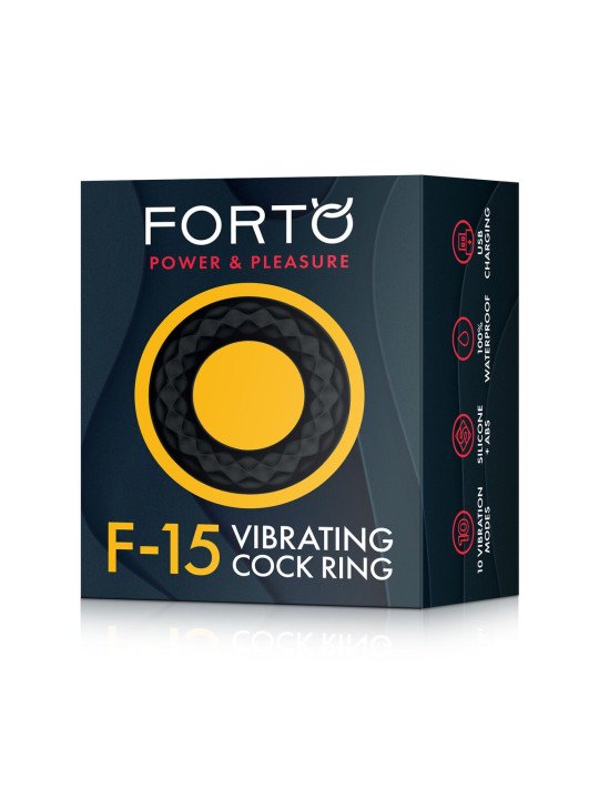 Anillo para el Pene Forto Negro (Talla única)