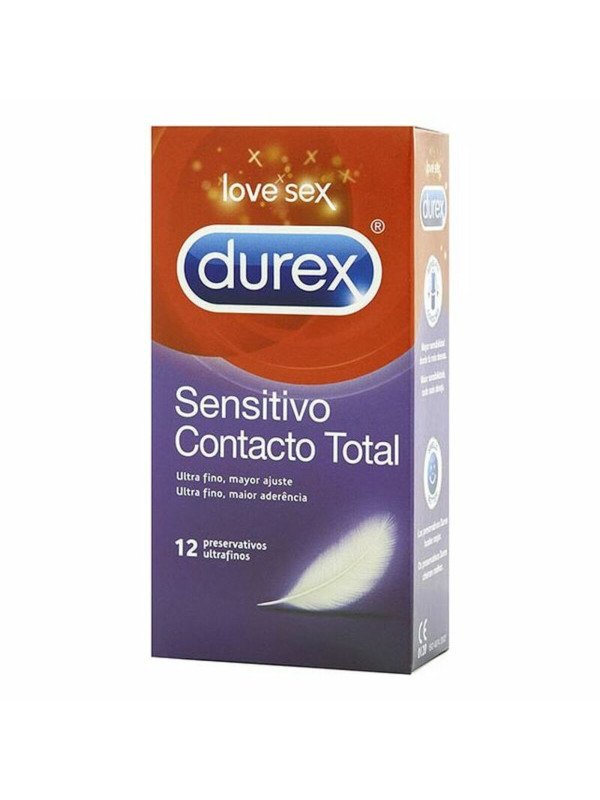 Preservativos Durex Sensitivo Contacto Total 12 Unidades