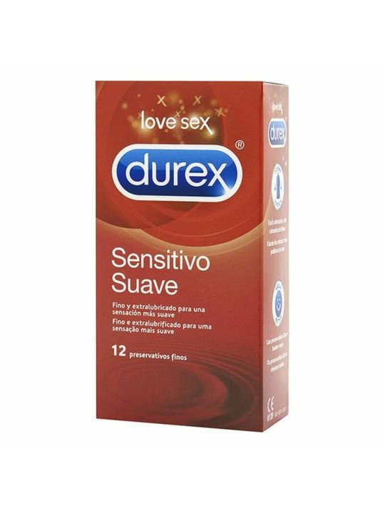 Preservativos Durex Sensitivo Suave Ø 5,6 cm (12 uds)
