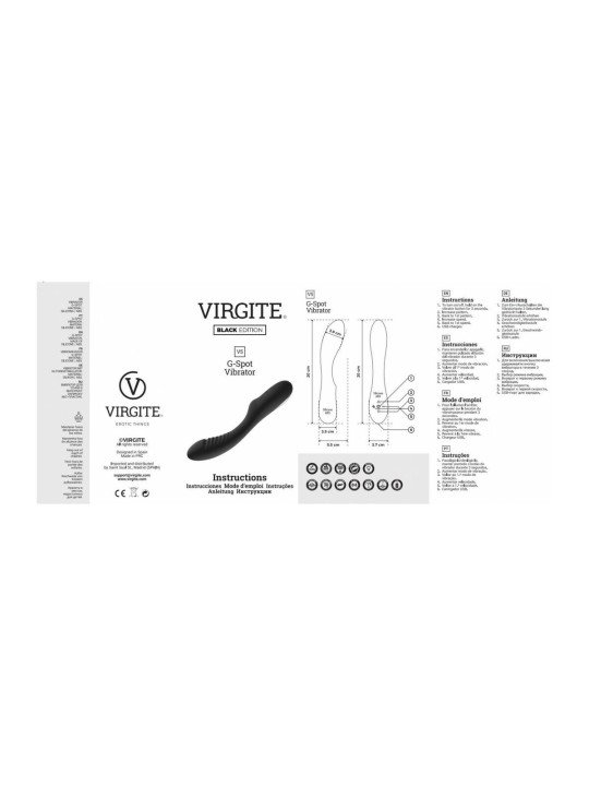 Vibrador Punto G Virgite Negro
