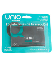 Uniq - Smart Preservativos Pre-Erección sin Latex 3 Unidades
