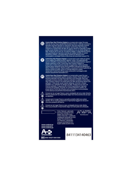Control - Adapta Easy Way Finissimo 10 Units