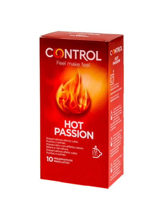Control - Hot Passion Preservativos Efecto Calor 10 Unidades