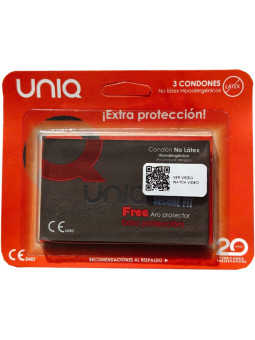 Uniq - Secure Fit Preservativos sin Látex 3 Unidades