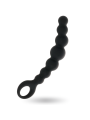 Hilera de bolas anales Intense Anal Beads Max en silicona negra, con las cuentas de tamaño creciente