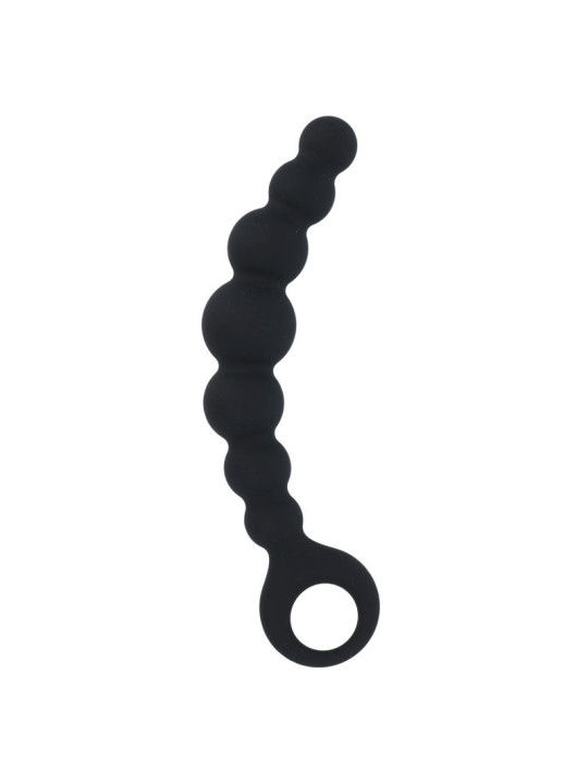 Detalle de la anilla de extracción y de los cuellos entre bolas de las Intense Anal Beads Max